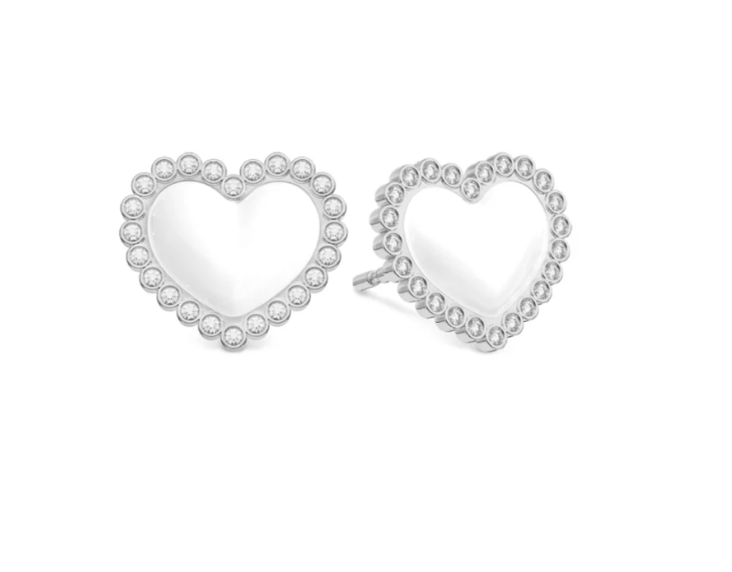 11763 - Bespoke Mothers Milk Earrings in 18ct White Gold