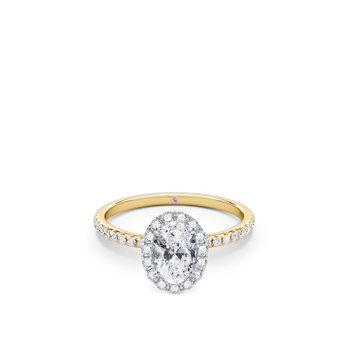 Oval Halo Diamond Engagement Ring – MJ JONES1