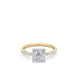 Princess Halo Diamond Engagement Ring