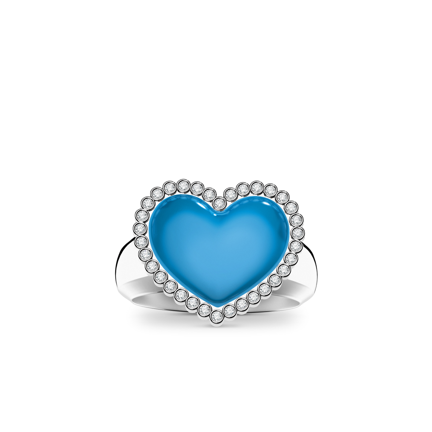 Pearl Skies Ring Heart