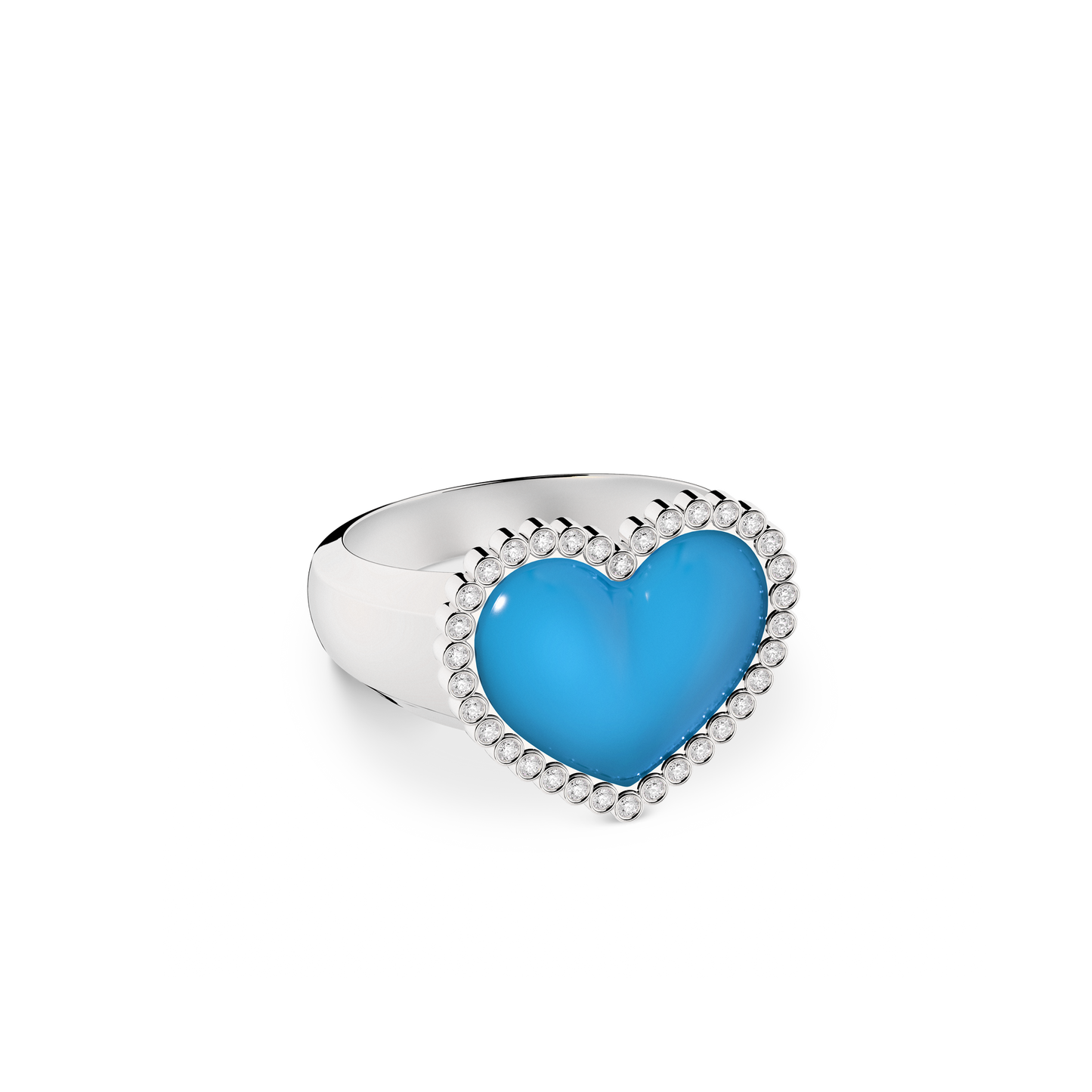 Pearl Skies Ring Heart