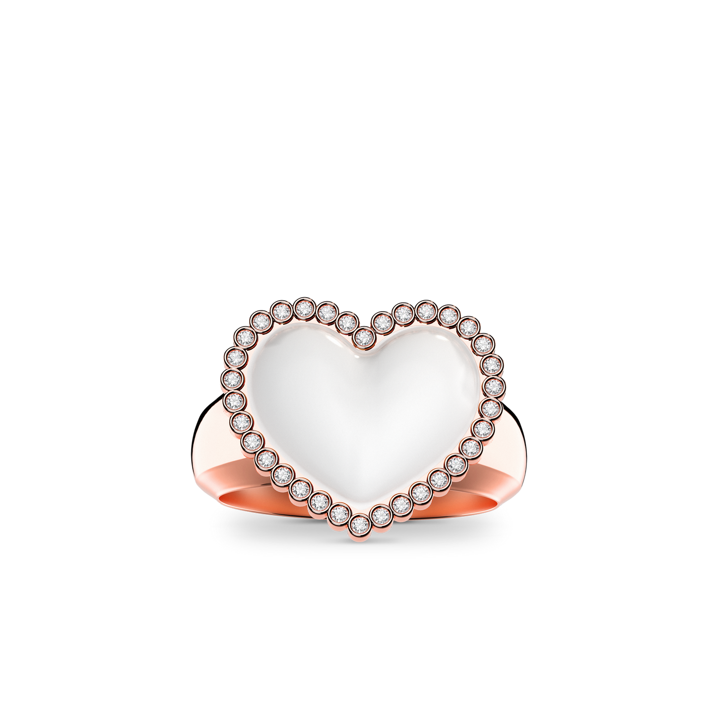 Pearl Skies Ring Heart