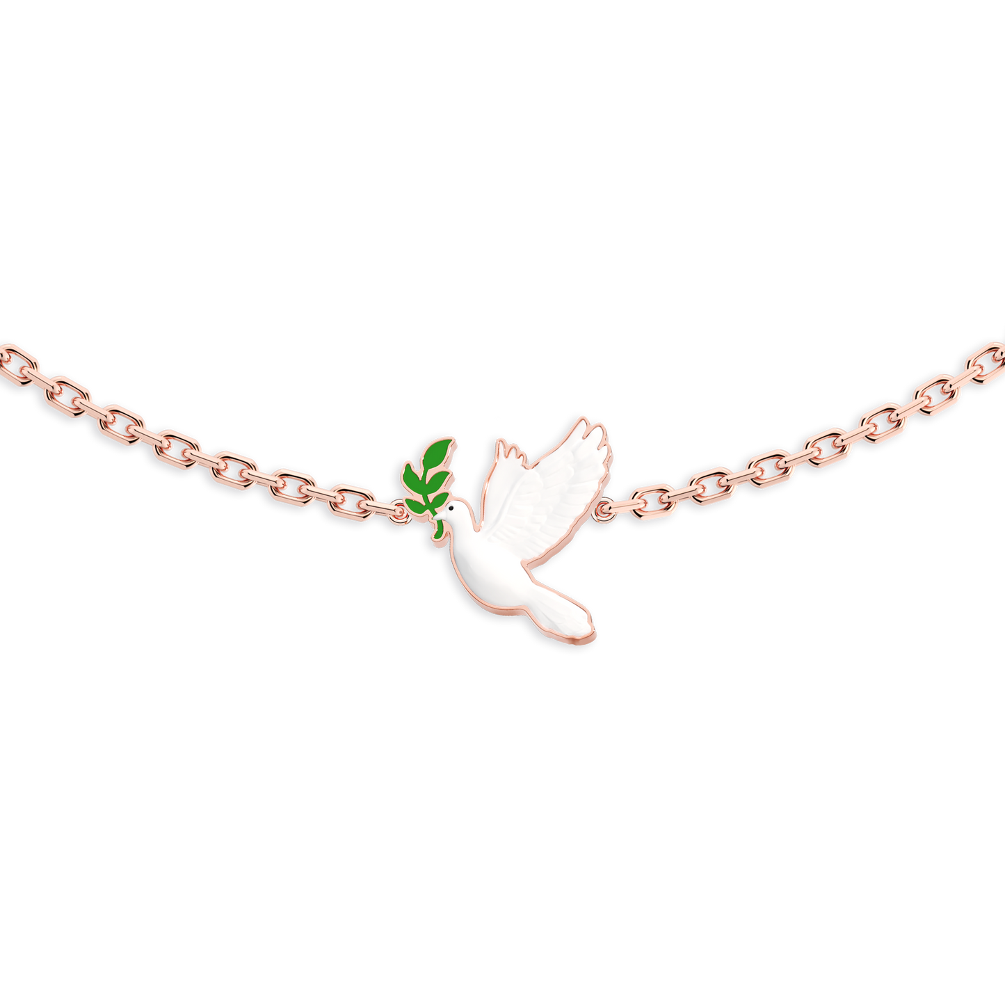 Pearl Skies Pendant Dove Charm