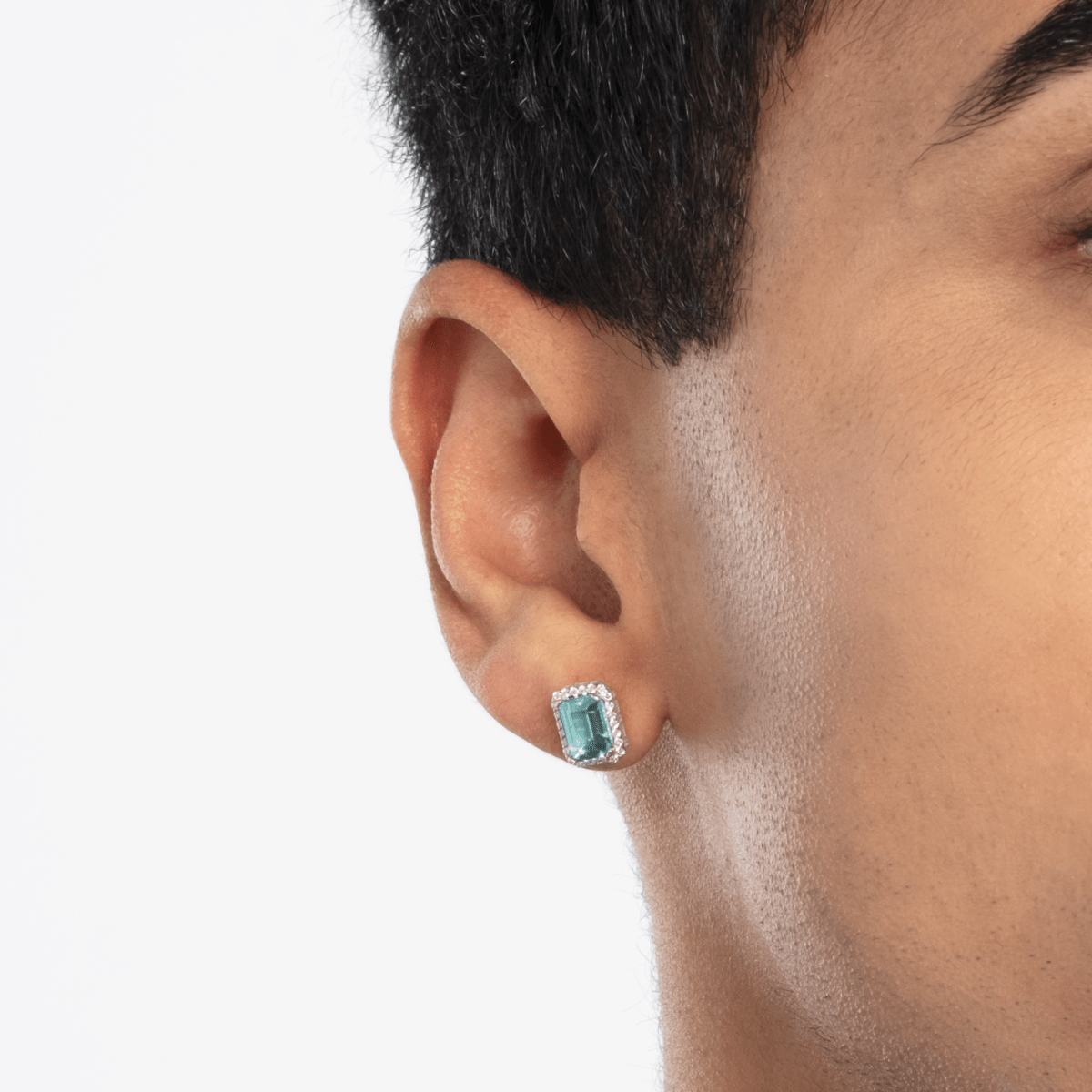 Jewel Earrings Blue Topaz