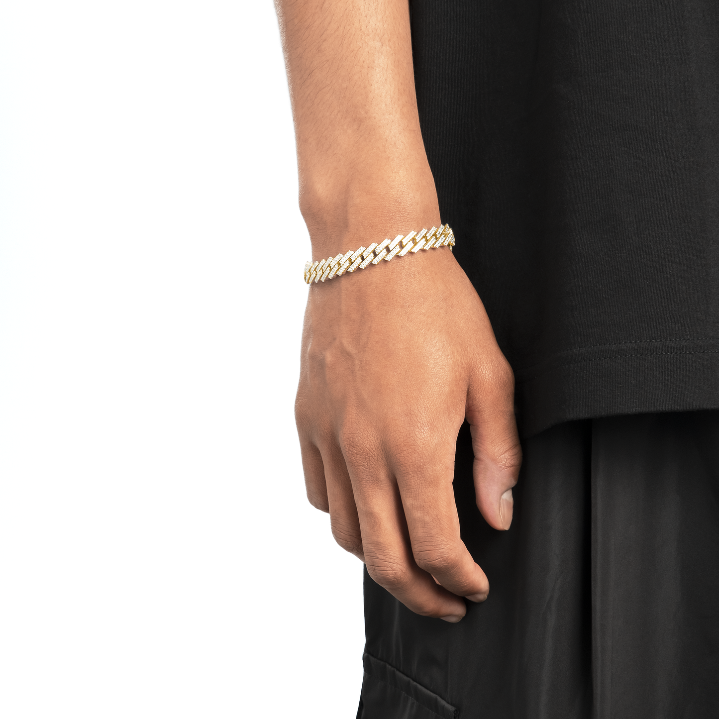 Cuban Diamond Prong Bracelet