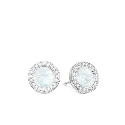 Pearl Skies Earrings Round