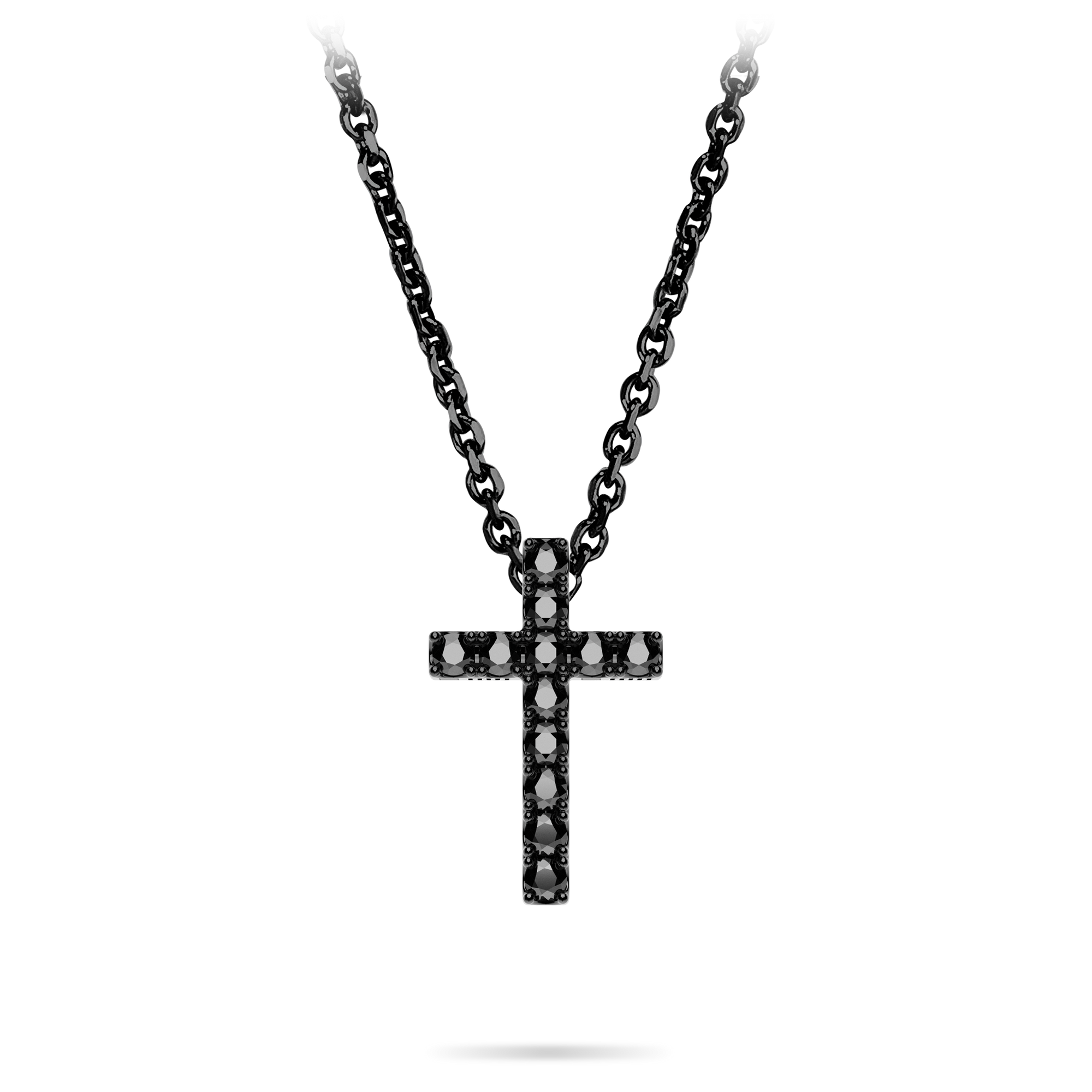 DNA Cage Cross Pendant