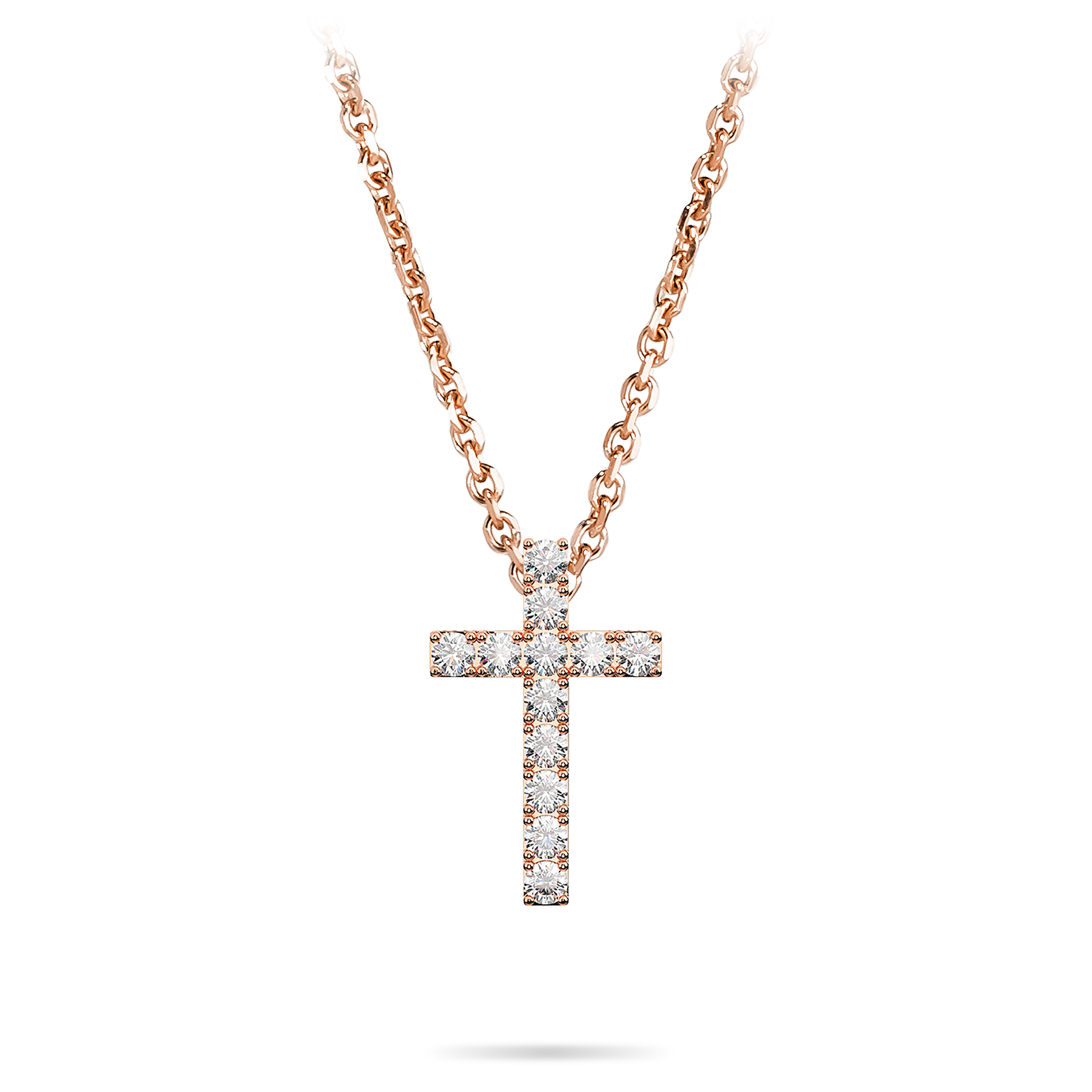 DNA Cage Cross Pendant