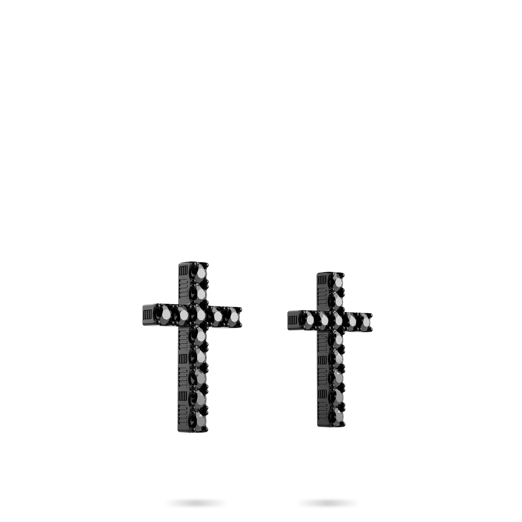 DNA Cage Cross Earrings