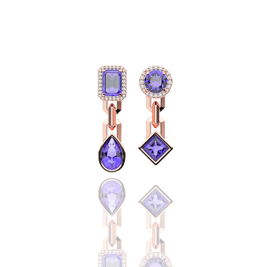 Jewel Four Cut Earrings