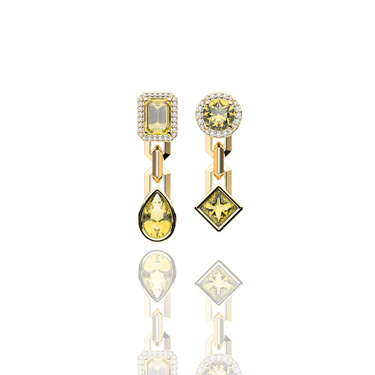 Jewel Four Cut Earrings