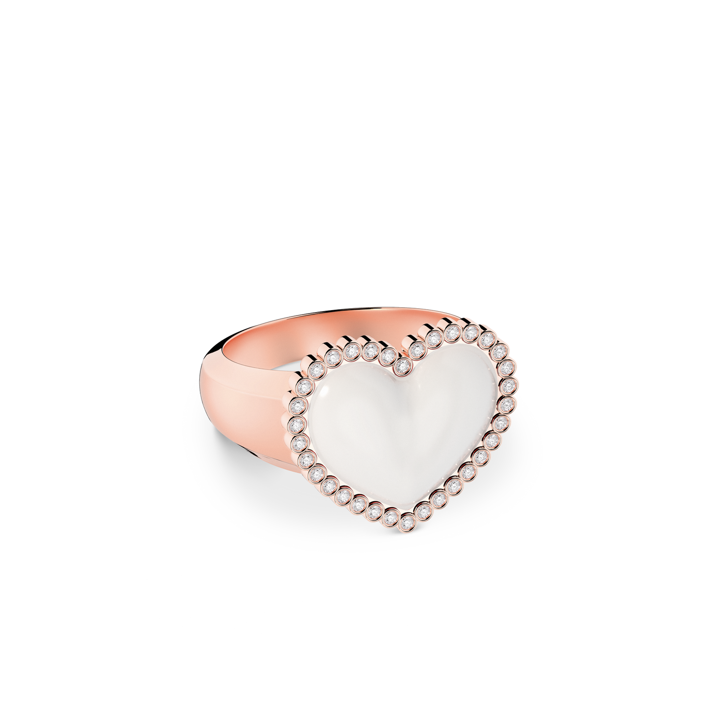 Pearl Skies Ring Heart