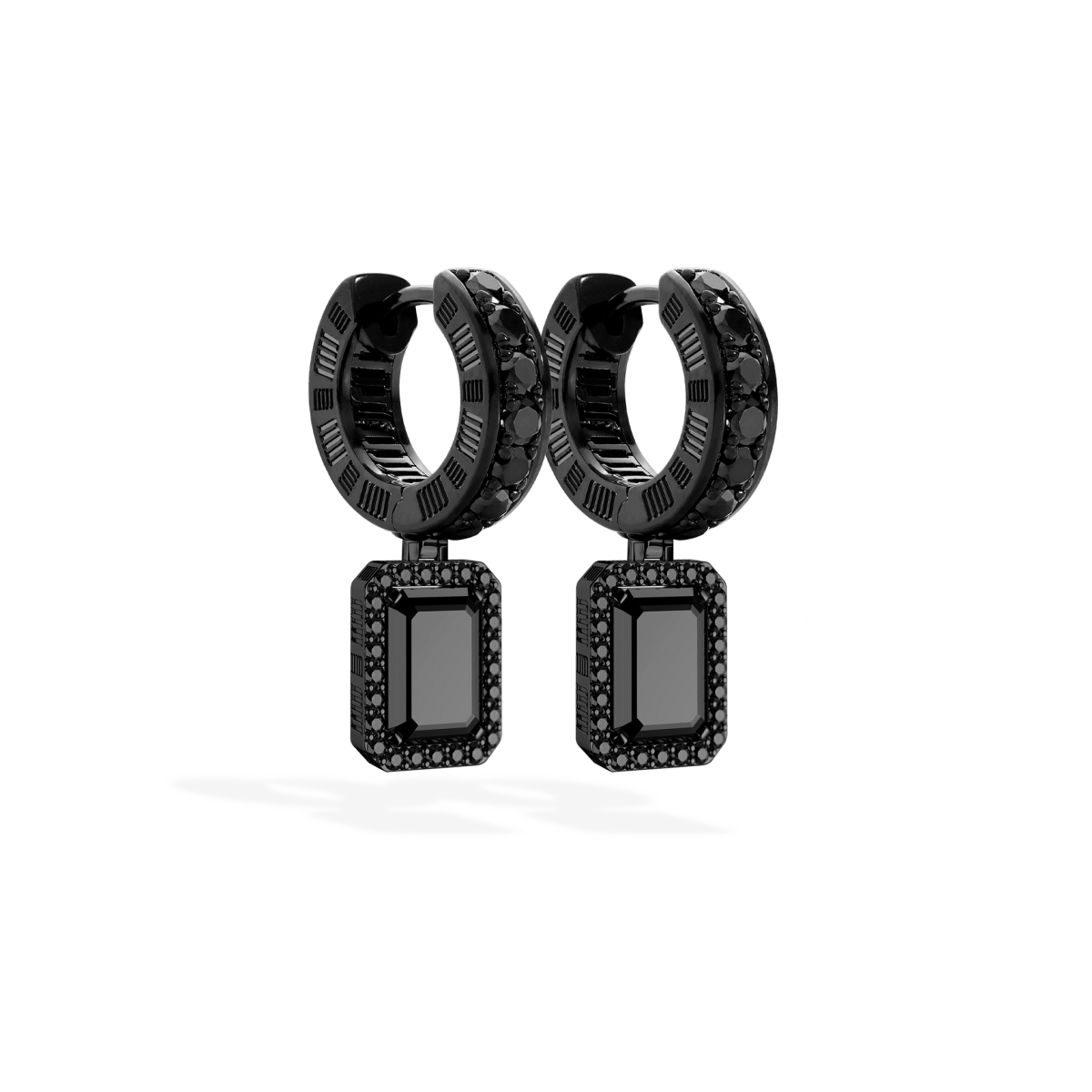 Jewel Cage Earrings Black Onyx