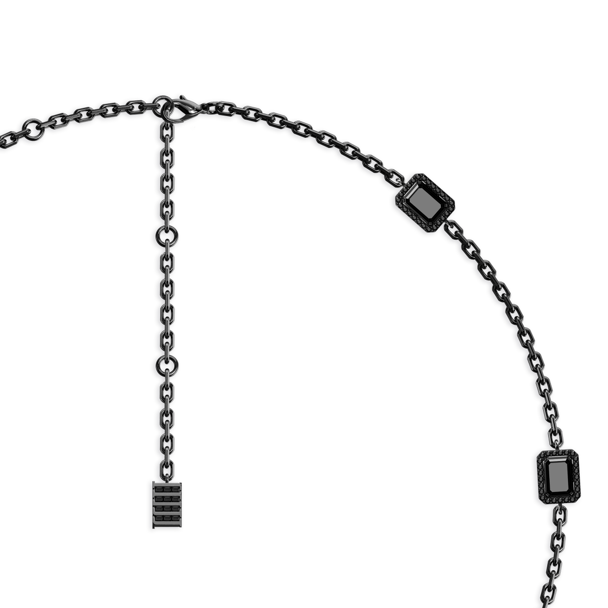 Jewel Multi Charm Necklace Black Onyx