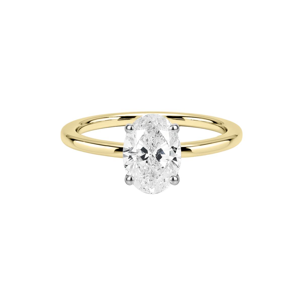 1ct Oval Diamond Engagement Ring