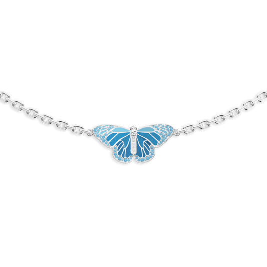 Pearl Skies Pendant Butterfly Charm