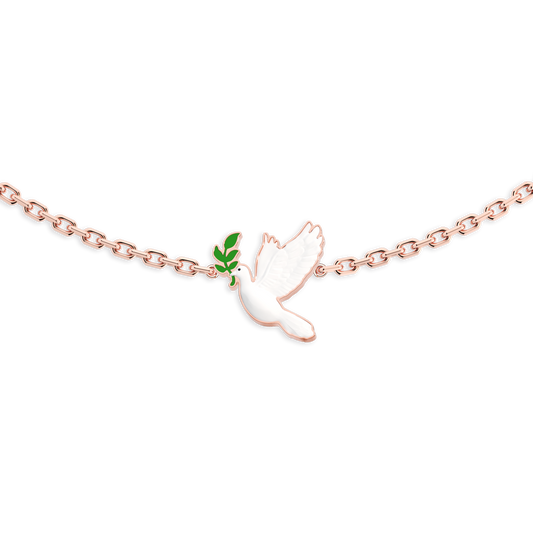 Pearl Skies Pendant Dove Charm
