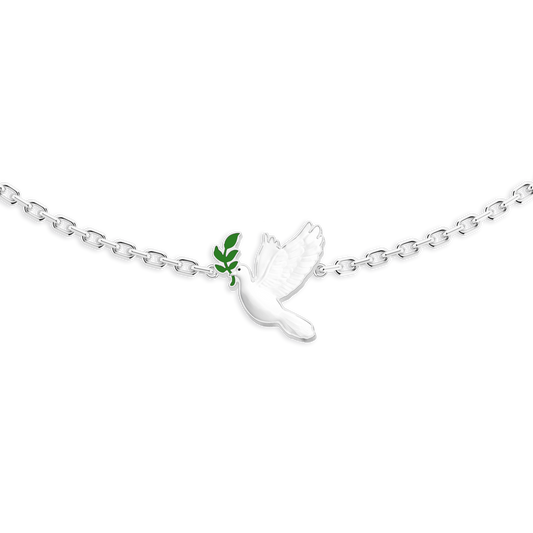 Pearl Skies Pendant Dove Charm
