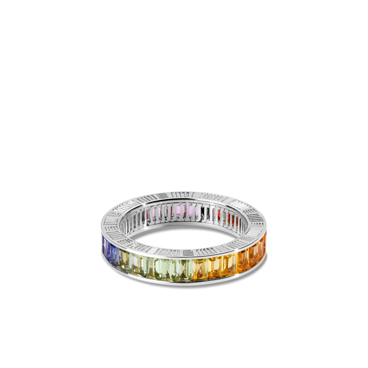 dna cage ring baguttes white gold and rainbow product ecom 01 677467