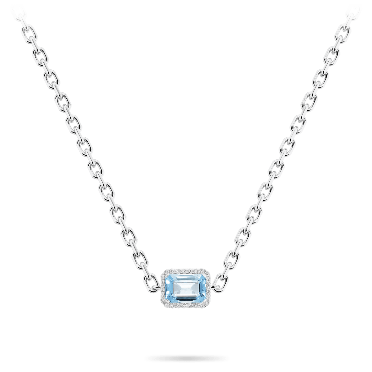 Jewel Charm Pendant Blue Topaz