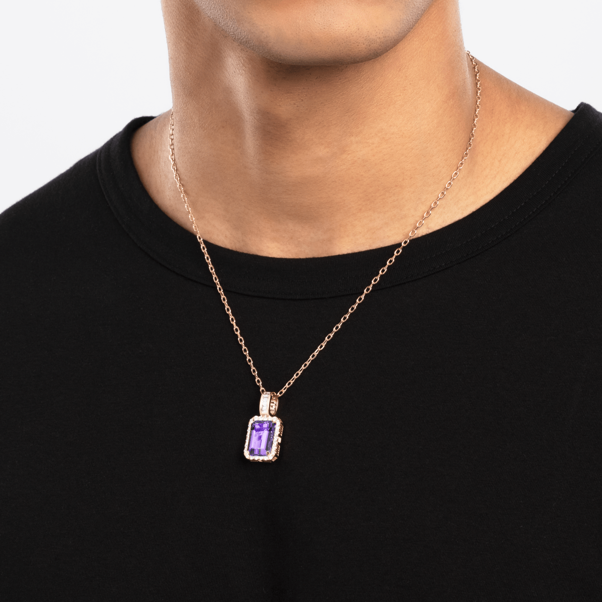 Jewel Pendant Purple Amethyst