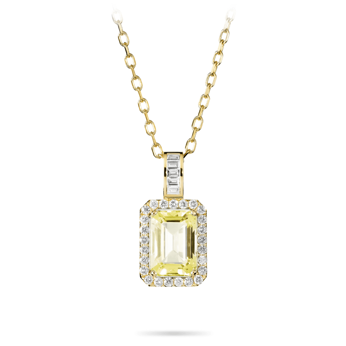 Jewel Pendant Yellow Quartz