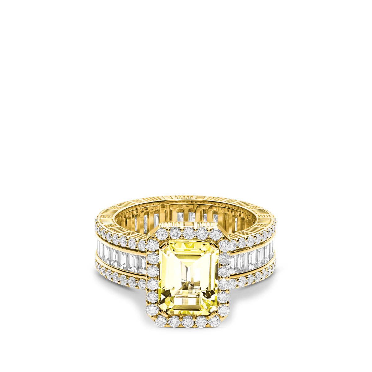 Jewel Ring Yellow Quartz