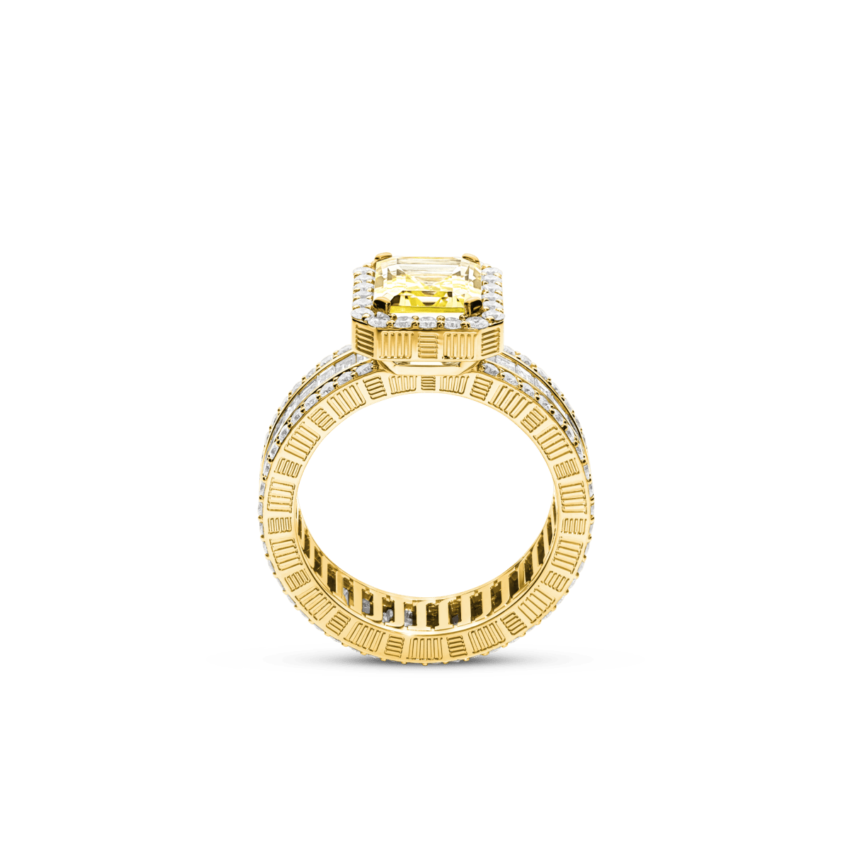 Jewel Ring Yellow Quartz