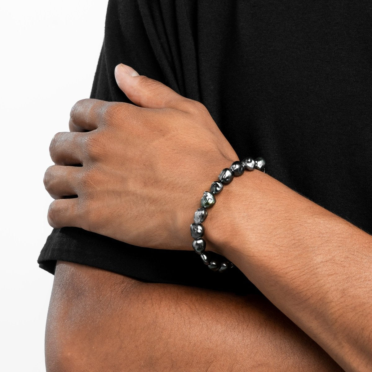 Black Keshi Pearl Bracelet