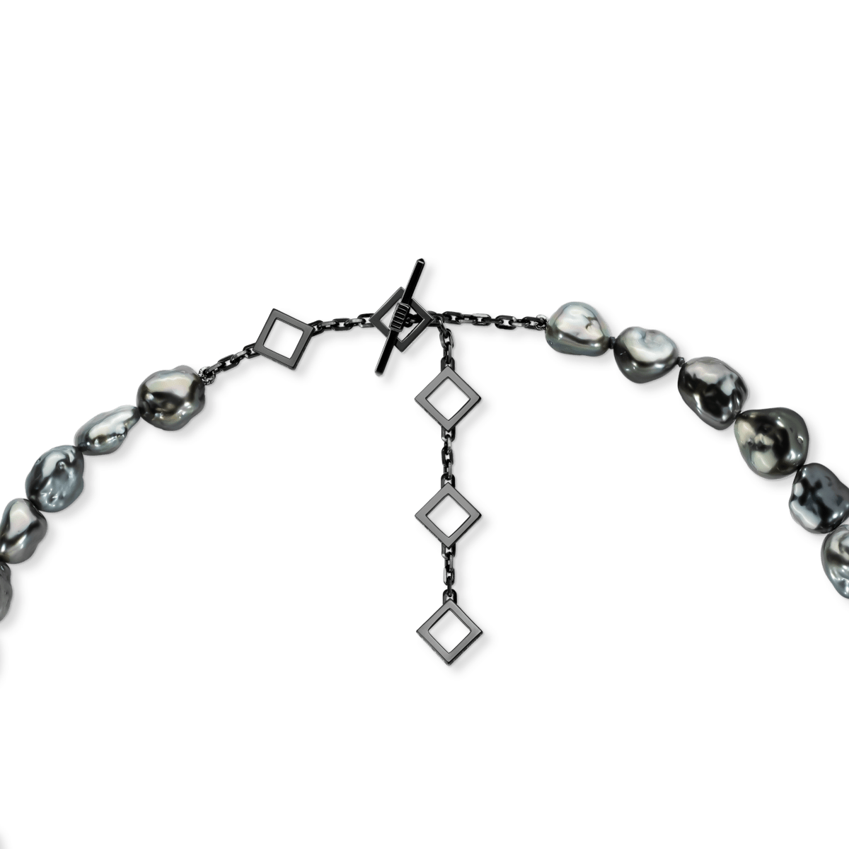 Black Keshi Pearl Necklace