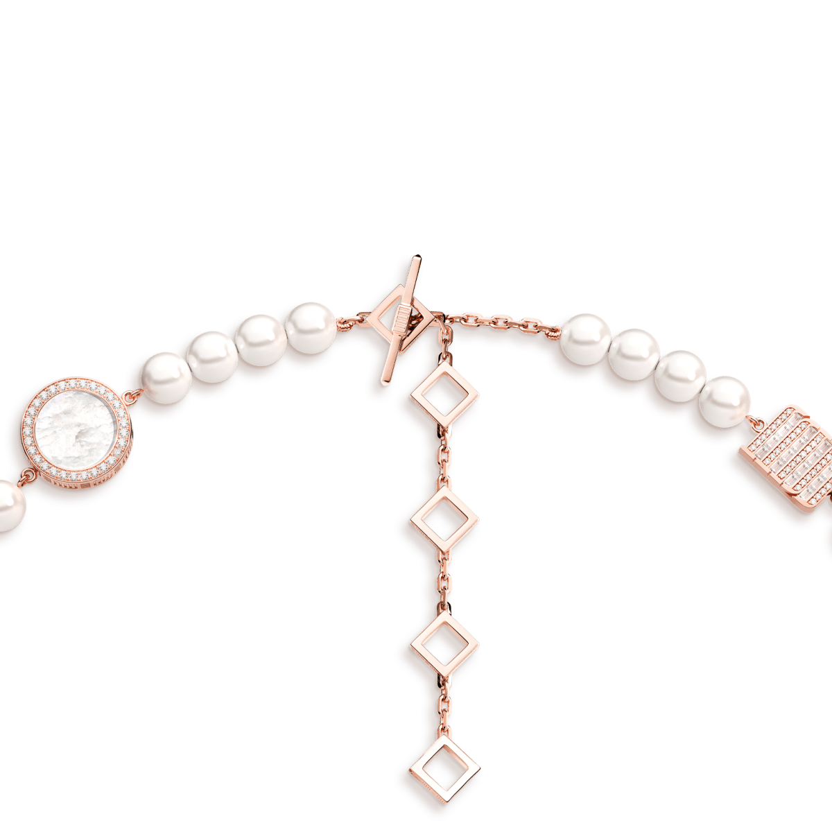 Pearl Skies Multi Charm Necklace