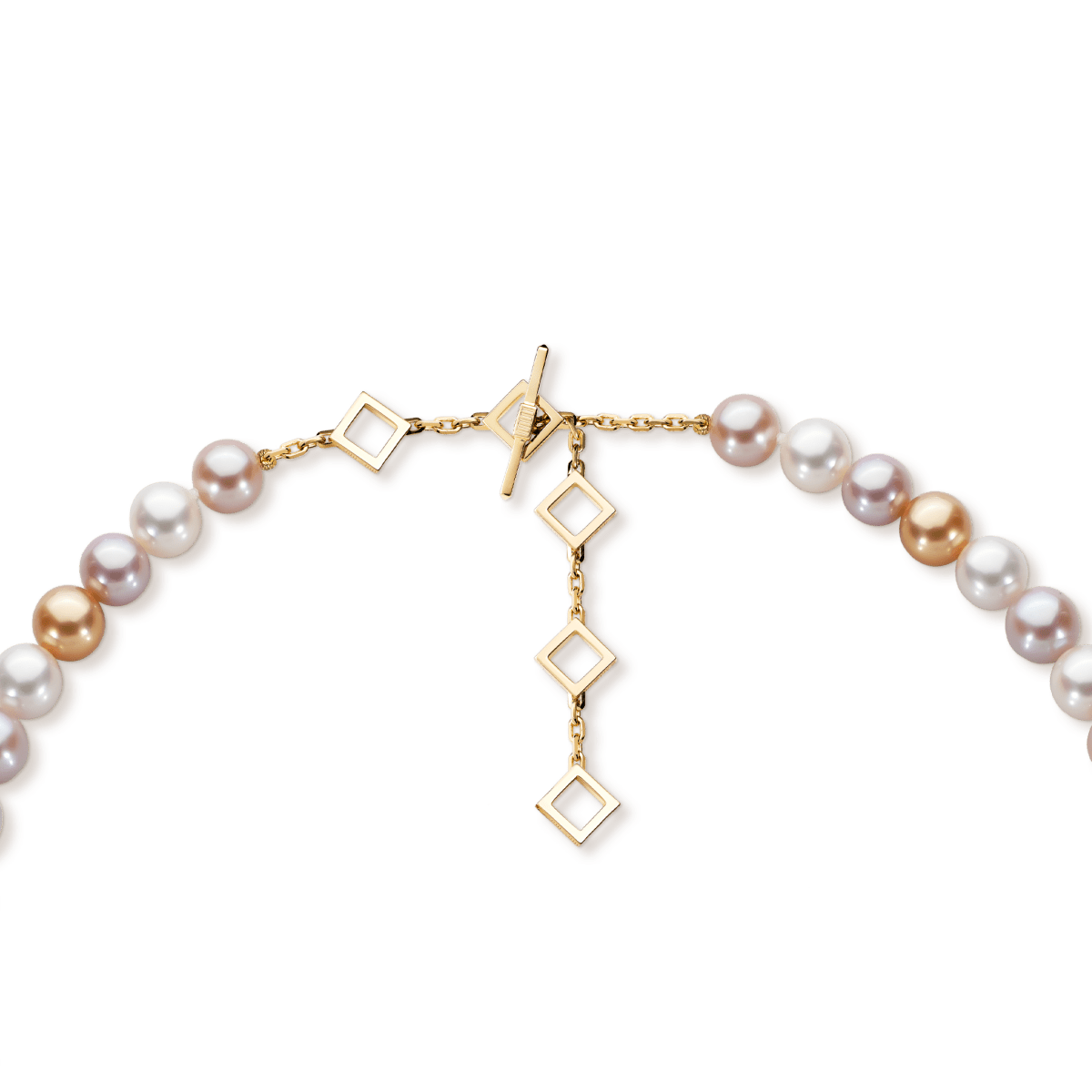Multicolour Round Pearl Necklace