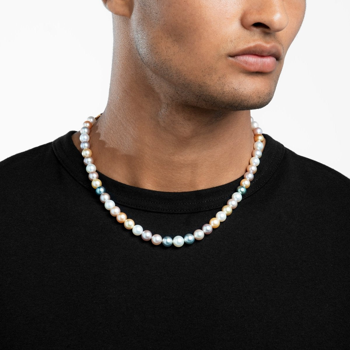 Multicolour Round Pearl Necklace